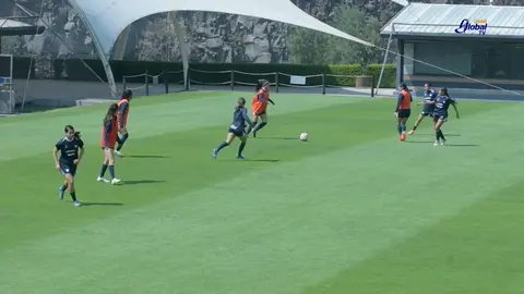 Pumas Femenil en un entrenamiento mostrado en el video de presentación | Captura de pantalla