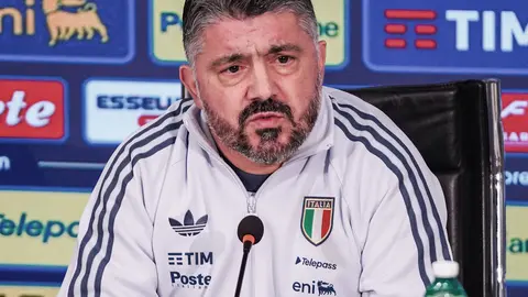Gennaro Gattuso en conferencia de prensa con la Selección de Italia | AP