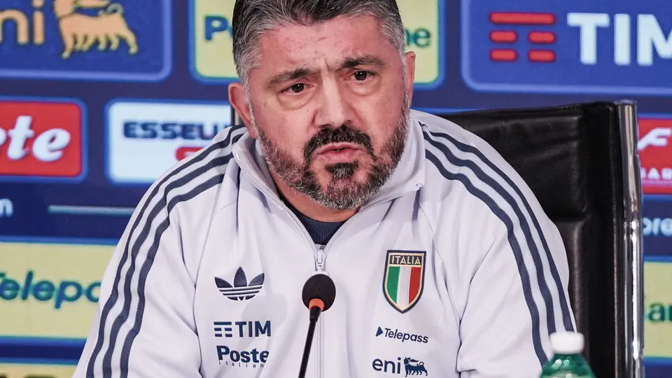 Gennaro Gattuso en conferencia de prensa con la Selección de Italia | AP