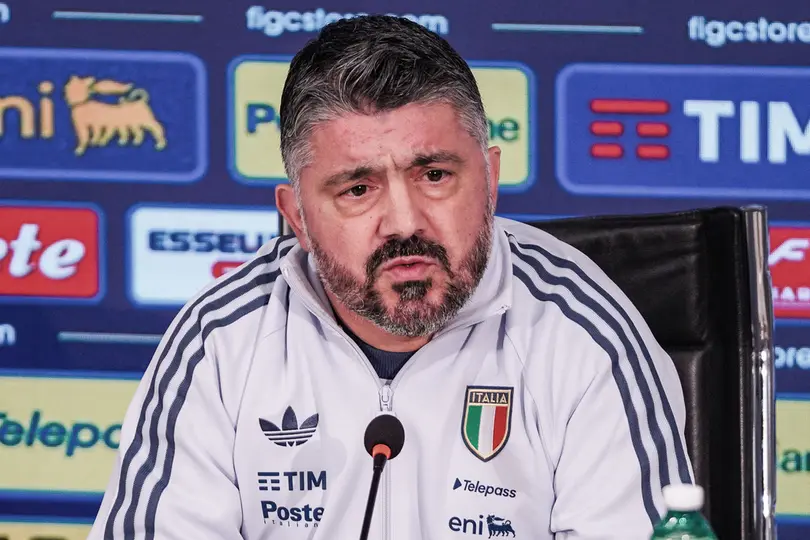 Gennaro Gattuso en conferencia de prensa con la Selección de Italia | AP