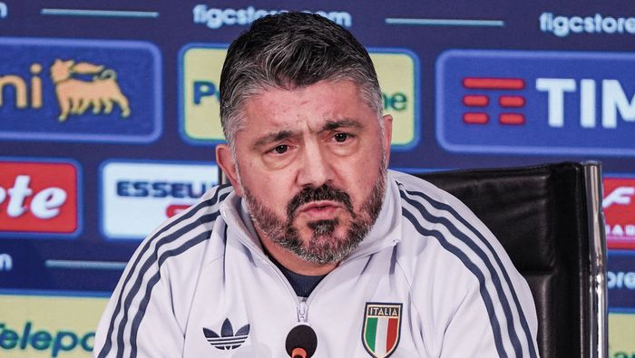 Gennaro Gattuso en conferencia de prensa con la Selección de Italia | AP