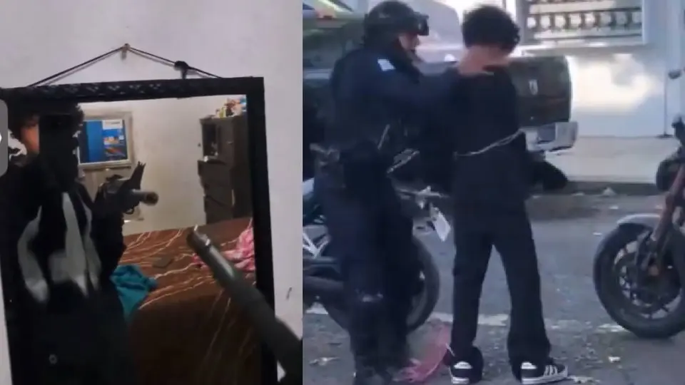 Horas antes del hecho, el joven presumió en redes el fusil con el que cometió las ejecuciones