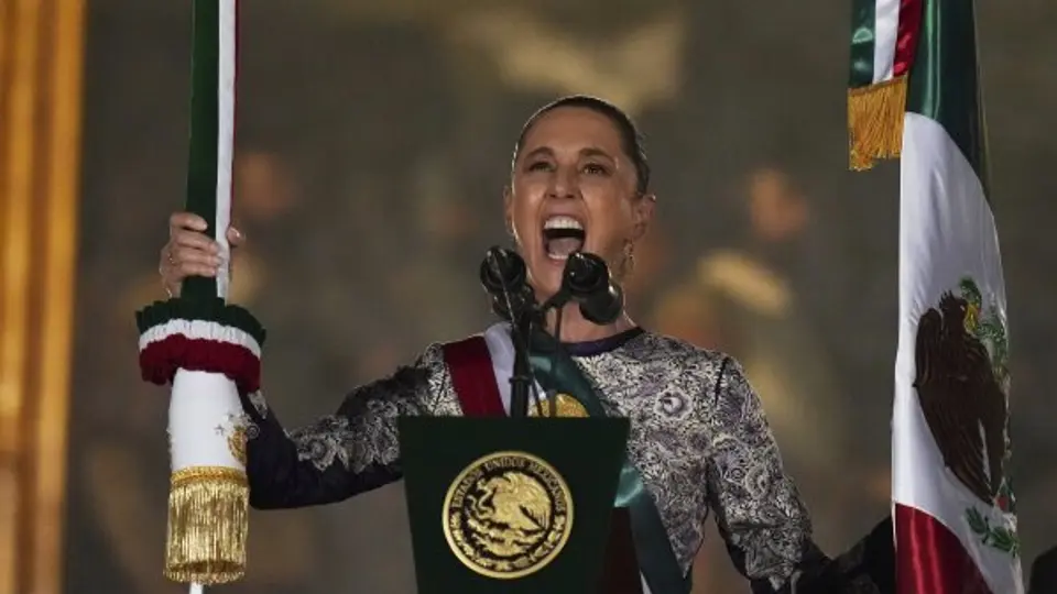 Claudia Sheinbaum encabeza el ranking de aprobación en América Latina con 72.3%./ AP