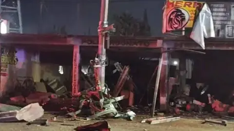 La explosión sucedió por acumulación de gas tras la fuga en un camión/X: @CorresponsalsMX