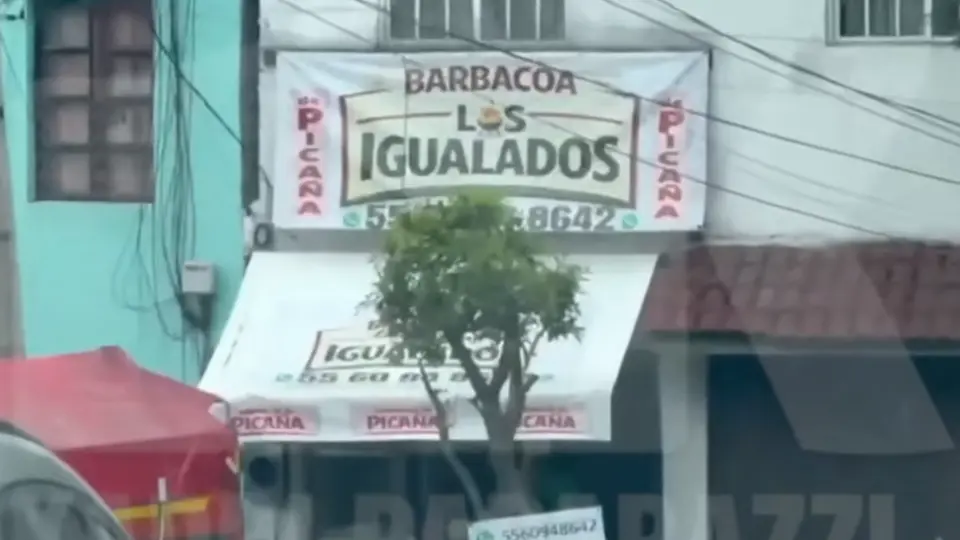 Taquería “Los Igualados”, ubicada en la Ciudad de México. / Captura