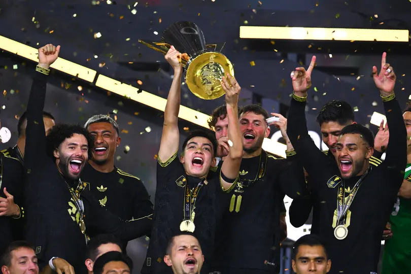 Gilberto Mora en celebración con la Selección Mexicana en la Copa Oro 2025 | MEXSPORT