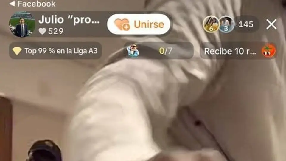Captura de pantalla del live del 'Profe' Ibáñez
