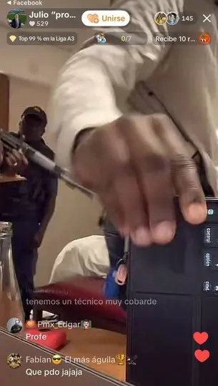 Captura de pantalla del live del 'Profe' Ibáñez