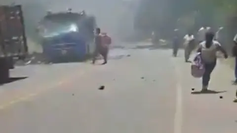 El atentado ocurrió en una de las carreteras más importantes de Colombia. / RS