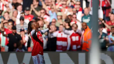 Eberechi Eze tras el gol | AP