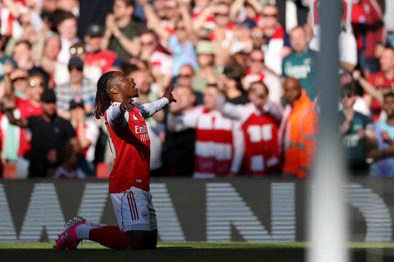 Eberechi Eze tras el gol | AP
