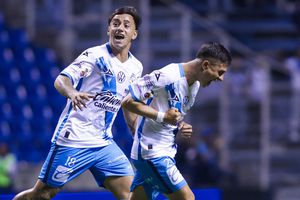 Brayan Garnica festeja gol de Puebla ante Querétaro | MEXSPORT