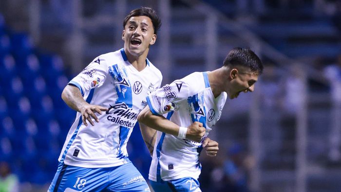 Brayan Garnica festeja gol de Puebla ante Querétaro | MEXSPORT