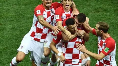 Croacia festejando un gol | MEXSPORT