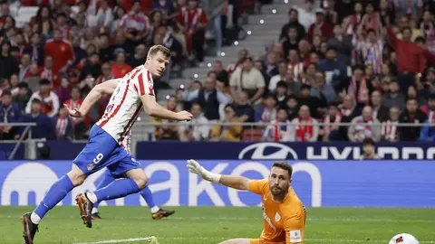 Alexander Sørloth, jugador del Atlético de Madrid | AFP