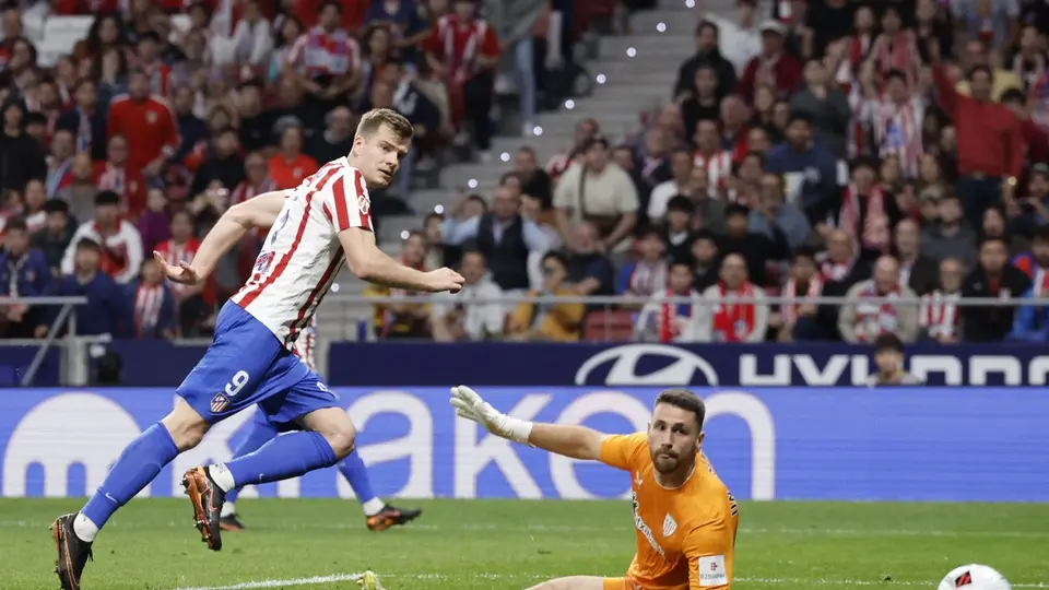 Alexander Sørloth, jugador del Atlético de Madrid | AFP