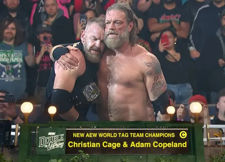 Adam Copeland y Christian coronandosé campeones en pareja | AEW
