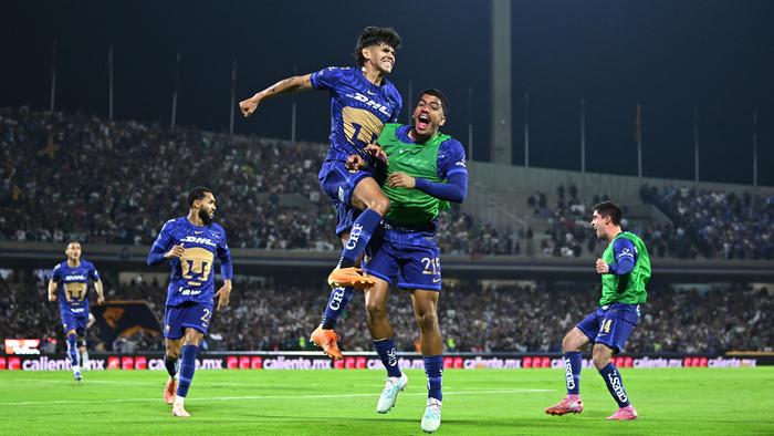 Robert Morales celebra su gol en la Final ante Cruz Azul | MEXSPORT