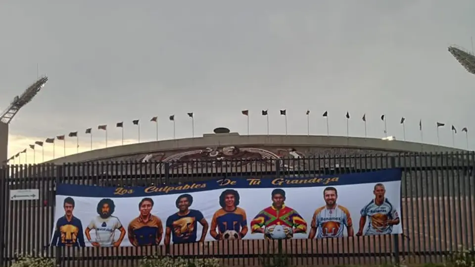 Pancarta de los ídolo de Pumas antes de la Final | CAPTURA DE PANTALLA FACEBOOK