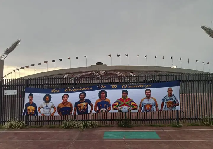 Pancarta de los ídolo de Pumas antes de la Final | CAPTURA DE PANTALLA FACEBOOK
