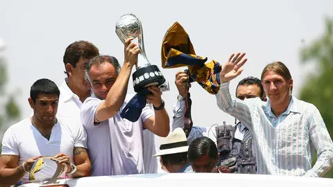 Pumas en celebración del título de Liga MX en el Clausura 2011 | MEXSPORT