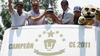 Pumas en celebración del título de Liga MX en el Clausura 2011 | MEXSPORT