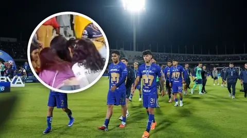 ¡Imágenes sensibles! Aficionada es golpeada por aficionados de los Pumas en CU