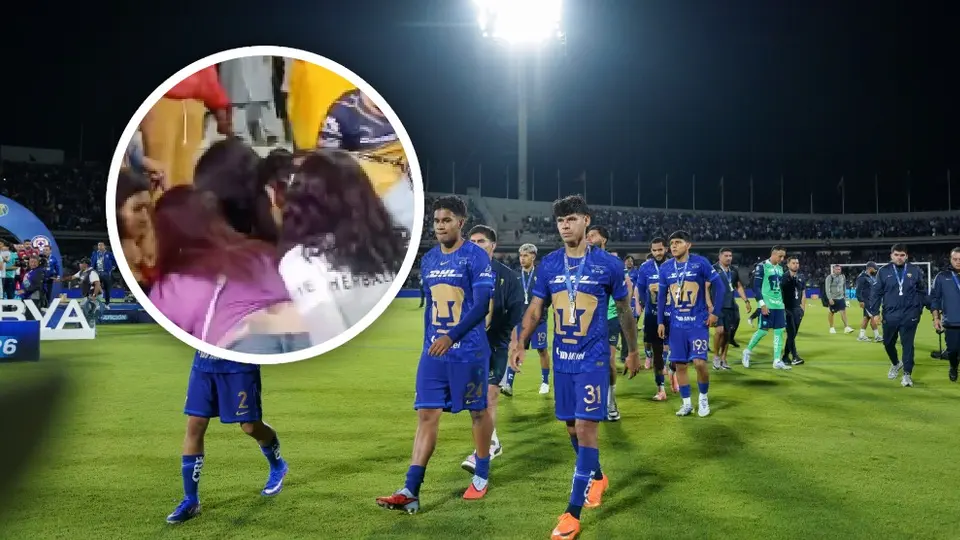 ¡Imágenes sensibles! Aficionada es golpeada por aficionados de los Pumas en CU