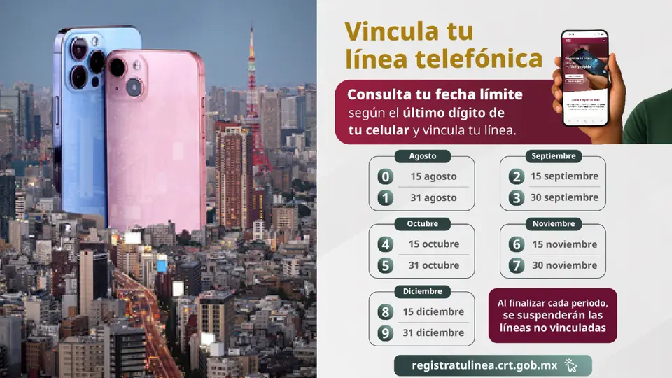 Estas son las fechas para que registres tu línea y no te corten el servicio / Especial
