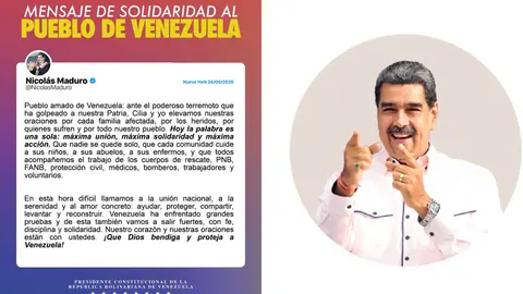 Nicolás Maduro mandó un mensaje a su pueblo para que permanezca unido ante el desastre / Especial