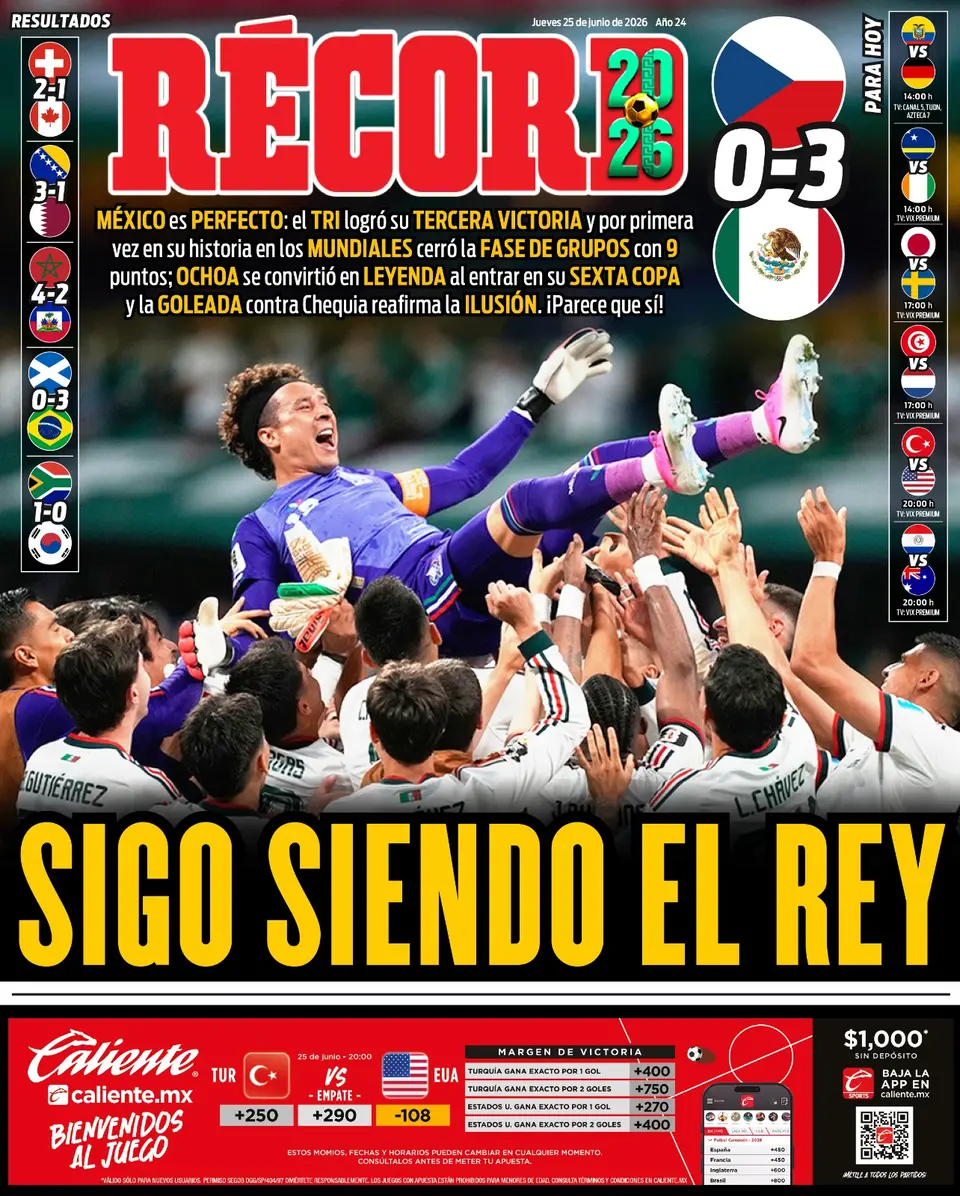 Portada RÉCORD 25 de Junio de 2026