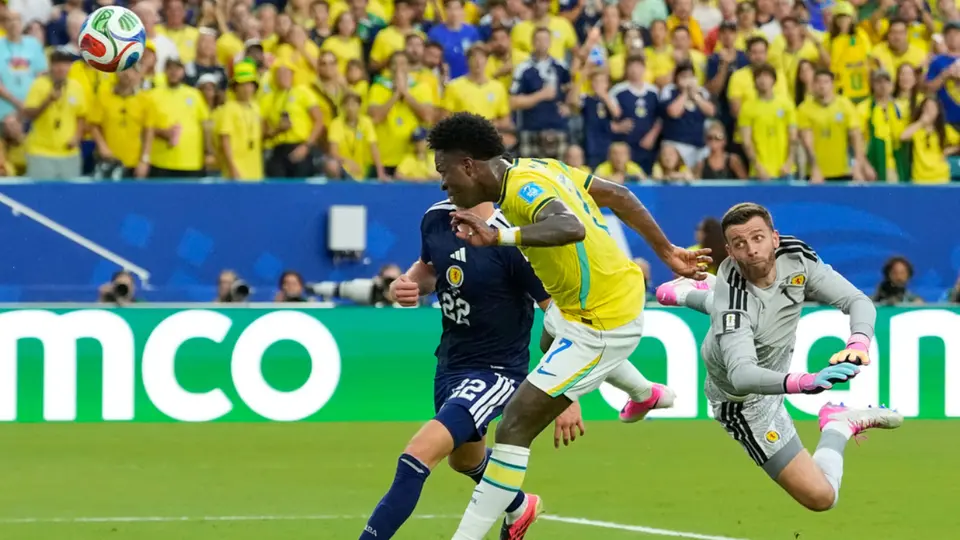 Vinícius Jr. anota ante Escocia | AP