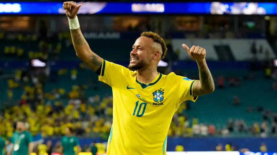 Neymar tuvo sus primeros minutos con Brasil en 2026  | AP