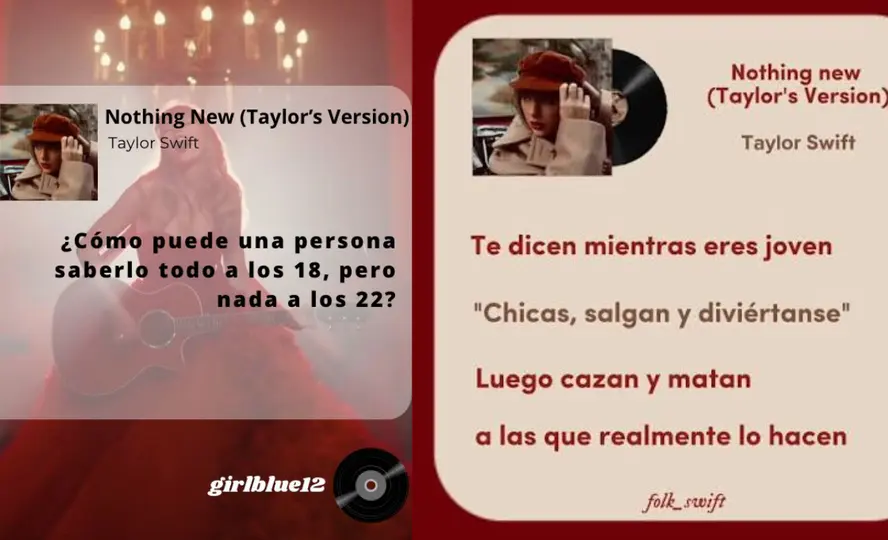 "Red (Taylor’s Version)" incluyó "Nothing New" como parte de la regrabación de Taylor Swift./especial