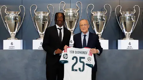 Diomande, en su presentación con el Real Madrid: “Ves todas las Champions y te da ganas”