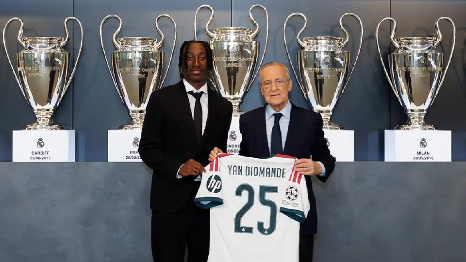 Diomande, en su presentación con el Real Madrid: “Ves todas las Champions y te da ganas”