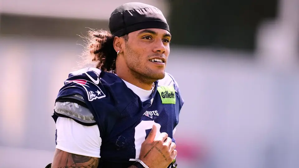 Christian González en una práctica con los New England Patriots | AP