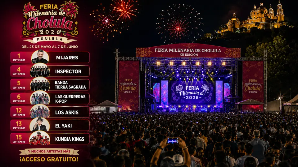 Mijares encabezará el inicio de los conciertos de la Feria Milenaria de San Pedro Cholula 2026. /Especial