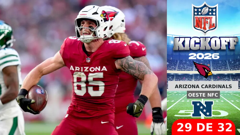 Todo lo que debes de saber sobre Arizona Cardinals rumbo al Kickoff 2026 de la NFL