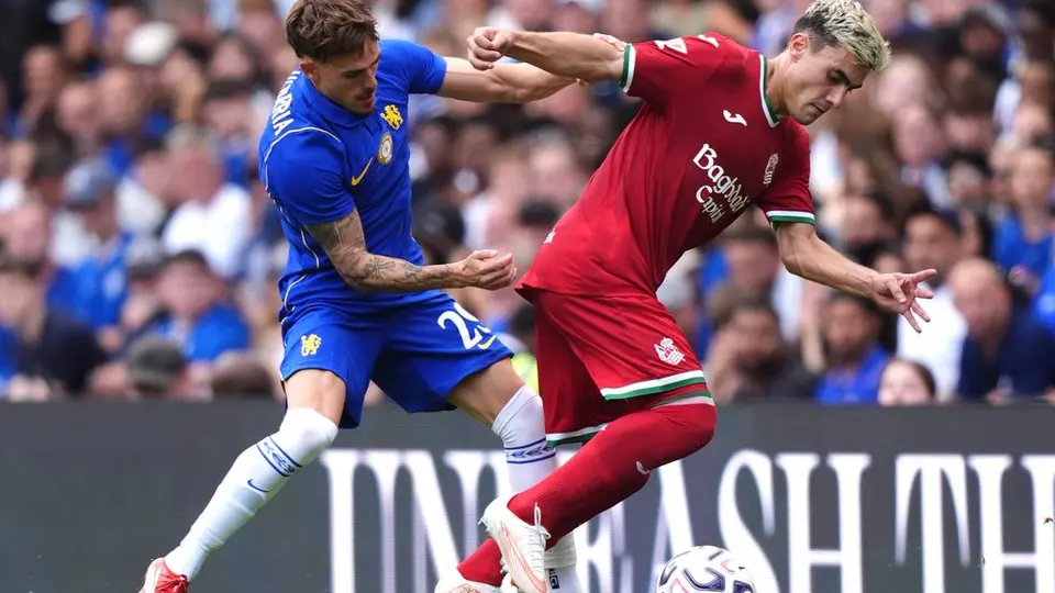 Ander Barrenetxea de la Real Sociedad en amistoso contra Chelsea | AP