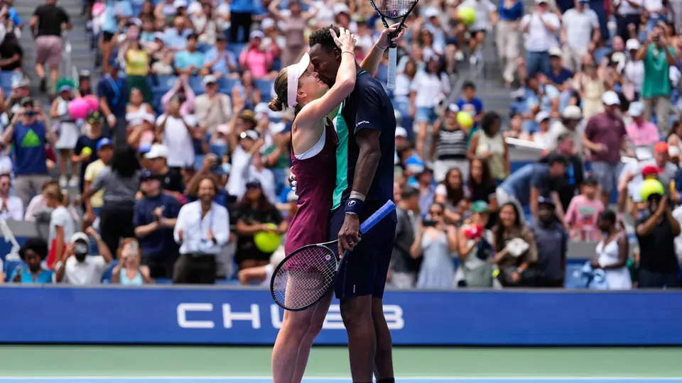 Gael Monfils y Elina Svitolina, en el US Open | AP