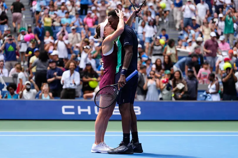 Gael Monfils y Elina Svitolina, en el US Open | AP