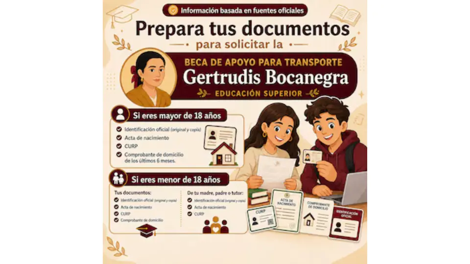 Estudiantes interesados en recibir el apoyo deberán contar con una Llave MX activa y presentar la documentación solicitada / Gob Mx
