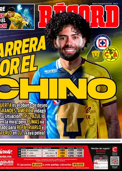 Portada RÉCORD 25 de agosto de 2026