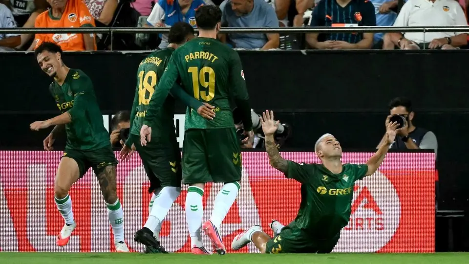 Jugadores de Betis en celebración en LaLiga | AFP