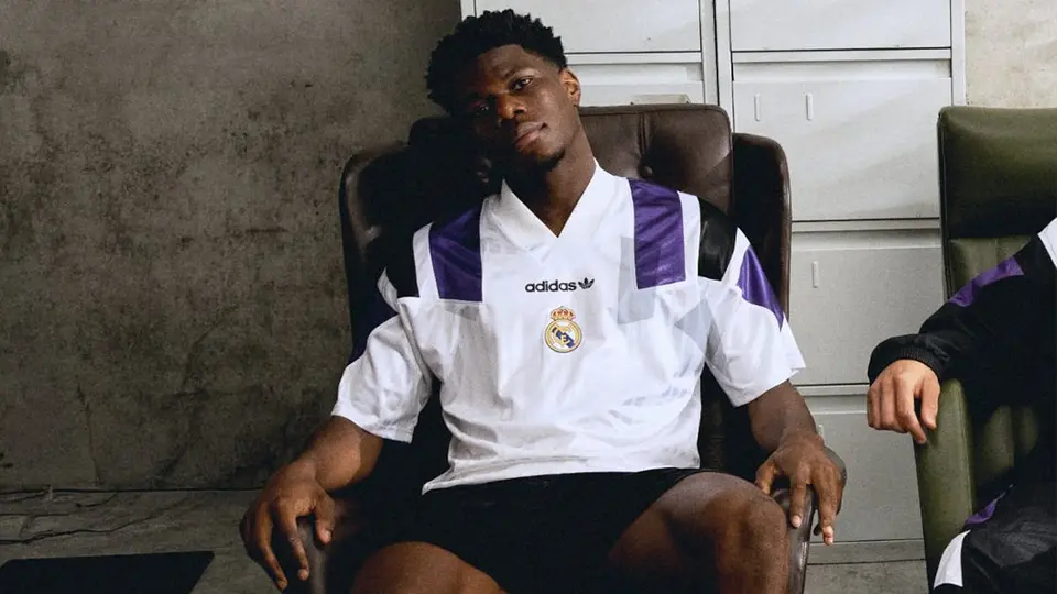 Aurelien Tchouameni en la presentación de la playera | Captura de pantalla