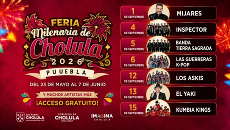 Mijares, Kumbia Kings e Inspector GRATIS: la feria que nadie querrá perderse en septiembre