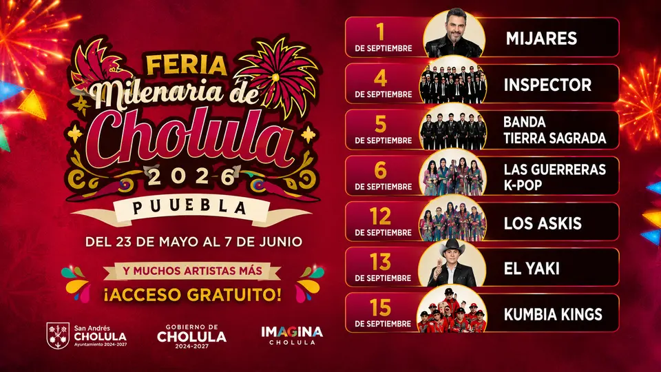 Mijares, Kumbia Kings e Inspector GRATIS: la feria que nadie querrá perderse en septiembre
