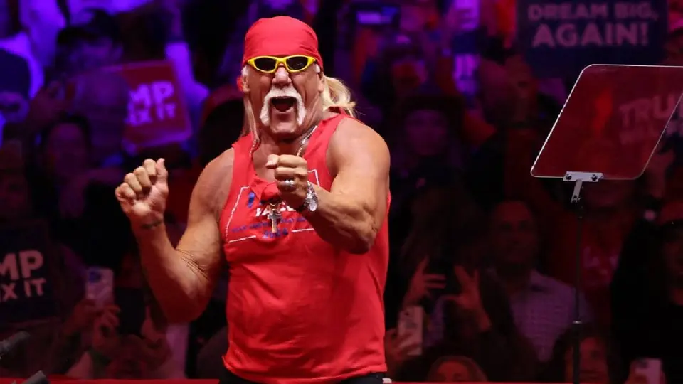 Hulk Hogan en un rally de Donald Trump | AFP