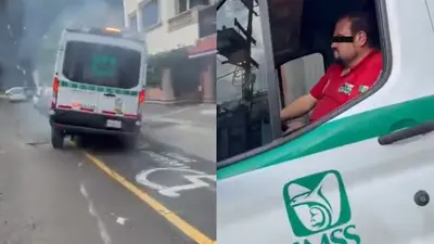 Ambulancia del IMSS choca varios autos y atropella a joven en Azcapotzalco; conductor fue detenido
